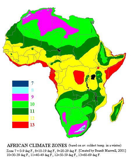 Africa Hardiness Zone Map Vegetable Planting Guide, Planting Vegetables, Garden Forum, Plant ...