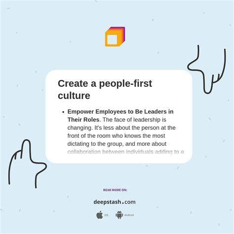 Create a people-first culture - Deepstash