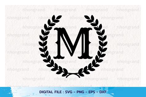 Letter M Cut Out Split Monogram SVG Alphabet Monogram Svg Monogram SVG ...