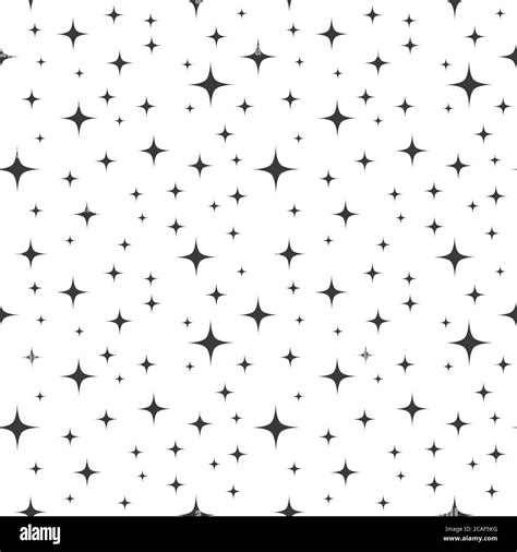 Twinkling stars seamless pattern. Vector illustration Stock Vector ...