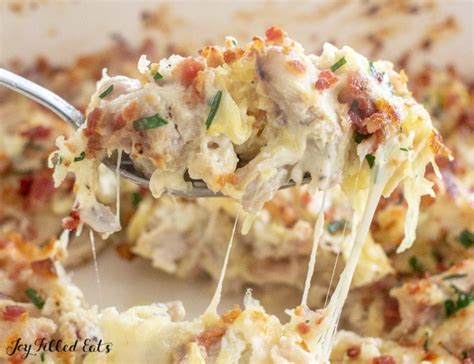 Keto Creamy Chicken Casserole - Low Carb, Gluten-Free | Joy Filled Eats