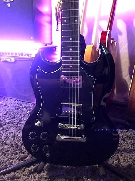 Left handed Epiphone SG 1998 Black | Reverb