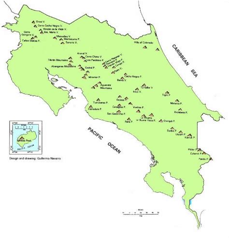 carpeta mermelada Preescolar mapa de volcanes costa rica Descripción ...