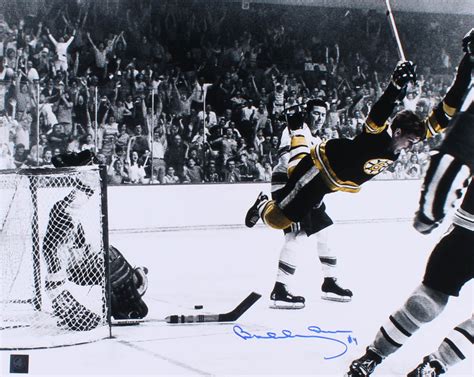 Bobby Orr Signed Bruins "The Flying Goal" 16x20 Photo (Orr COA) | Pristine Auction