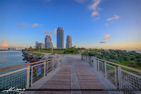 South Pointe Park Beach Miami Florida Sunrise | Royal Stock Photo