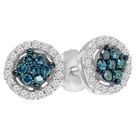 Blue Diamond Earrings | Bijoux Majesty