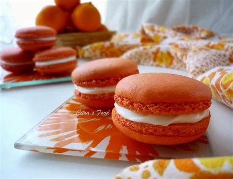 Citra's Home Diary: Orange Macarons with orange curd & Cream Cheese Filling