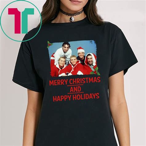 NSYNC Merry Christmas And Happy Holidays Shirts - ShirtsMango Office