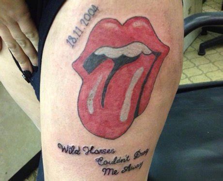 Heart listener Louise Hall flashes her incredible Rolling Stones tattoo ...