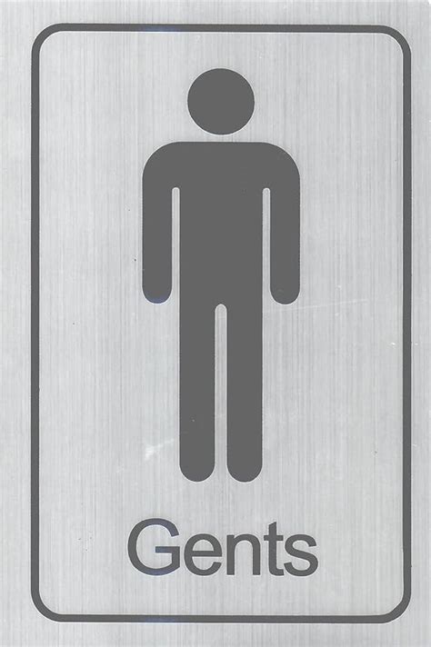 Gents Toilet Sign Sticker (18cm H x 12cm L): Buy Online at Best Price in UAE - Amazon.ae