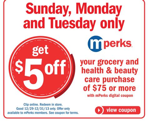 Meijer mPerks $5 Off Coupon Valid Sun-Tues