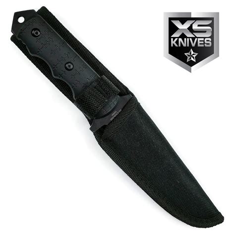 9" Navy SEALs Tactical Combat Bowie Knife w/SHEATH Military Fixed Blade ...