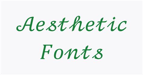 Aesthetic Fonts Generator (Copy and Paste)