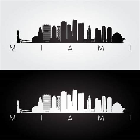 Miami Skyline Illustrations, Royalty-Free Vector Graphics & Clip Art ...