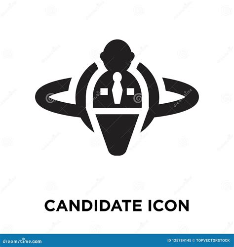 Candidate Icon Vector Isolated on White Background, Logo Concept Stock Vector - Illustration of ...