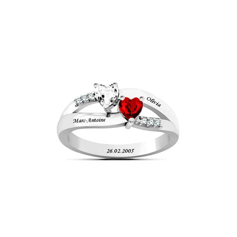 Heart love ring - Origine Gravure