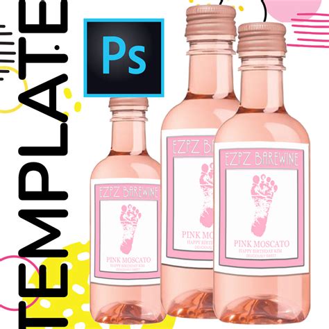 PSD • Mini Wine Label Template