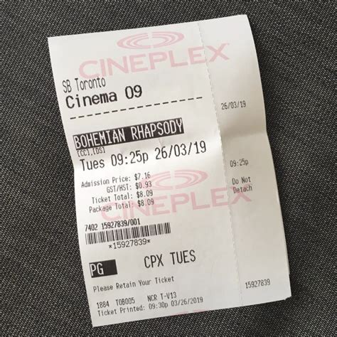 Cineplex Movie Tickets