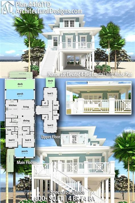 Beach house | Beach house floor plans, Beach house exterior, Coastal ...