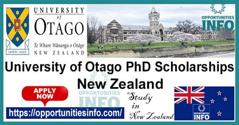 University of Otago Scholarships 2024 in New Zealand