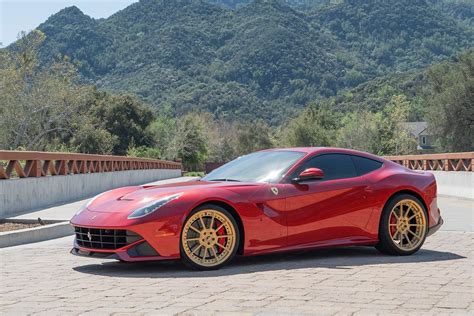 Unique Color Combination: Red Ferrari F12 Wearing Bronze Forgiato Wheels | Unique colors, Unique ...