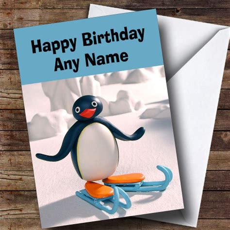 Pingu Personalised Children's Birthday Card - The Card Zoo