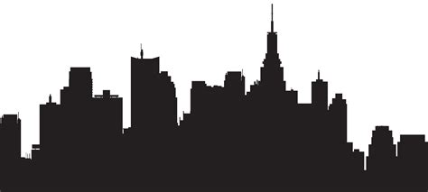New York City Silhouette Skyline Clip art - CITY png download - 8000*3602 - Free Transparent New ...