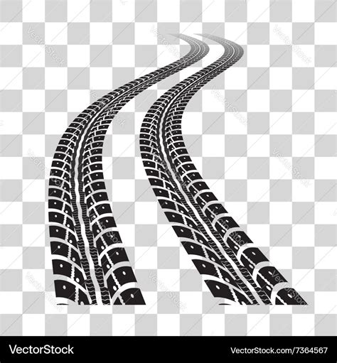 Tire tracks Royalty Free Vector Image - VectorStock