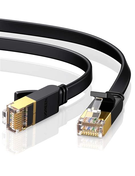 Buy UGREEN Cat 7 Ethernet Cable High-Speed Flat Gigabit RJ45 LAN Patch Cord with 10Gbps 600Mhz/s ...