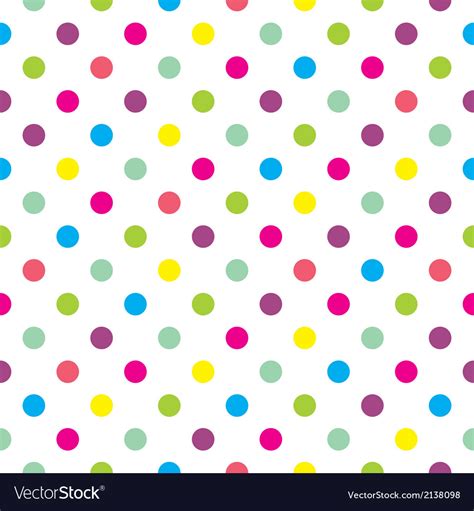 Tile polka dots background pattern or wallpaper Vector Image