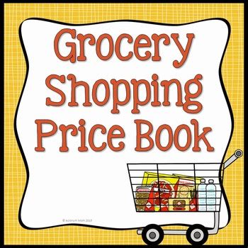 Grocery Shopping Price Book Math by Acronym Mom | TpT