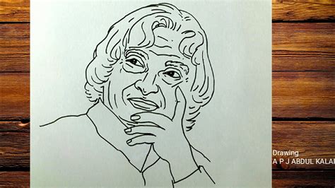 APJ ABDUL KALAM DRAWING ||HOW TO DRAW APJ ABDUL KALAM EASY - YouTube