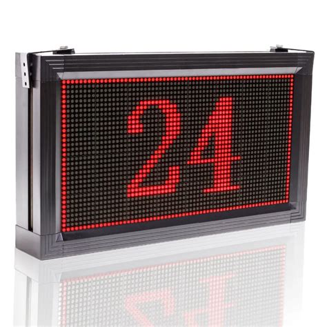 Red store USB Programmable LED Scrolling Sign the Message Board, Display 20.4 X 11 Inches Open ...