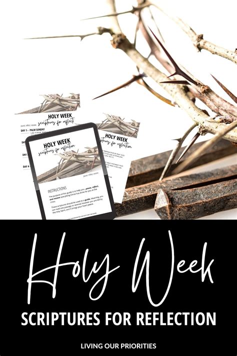 Holy Week Scriptures For Reflections Guide