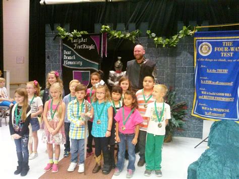 EarlyAct FirstKnight Ceremony honors responsible Bear Branch Elementary students