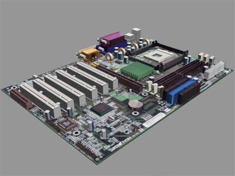 Computer Motherboard 3d model 3D Studio,Object files free download - CadNav