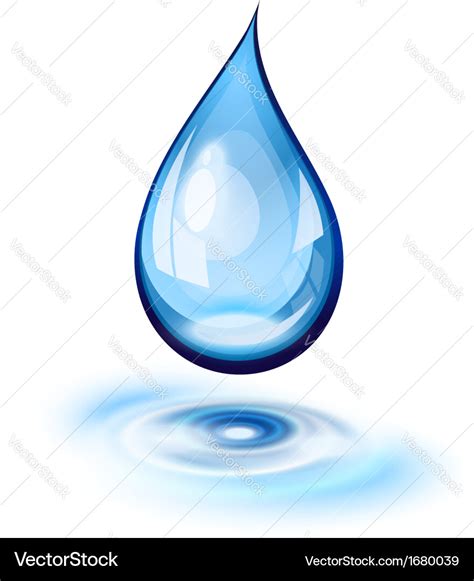 Water drop Royalty Free Vector Image - VectorStock