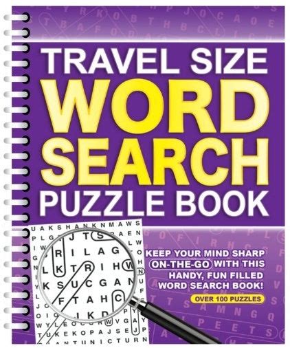 Travel Size Word Search Puzzle Book | Anilas UK