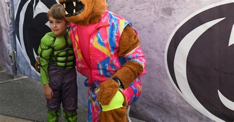 Trick or Treat, nittany lion and kid in costume | | psucollegian.com