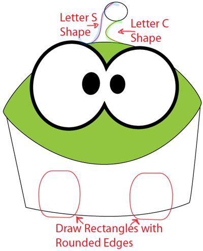 How to Draw Om Nom from Game Cut The Rope with Easy Step by Step Drawing Lesson – How to Draw ...