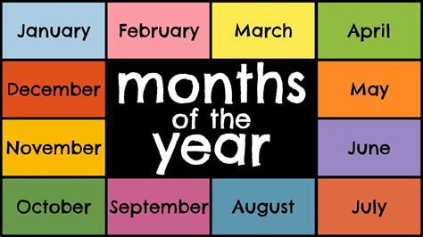 The Months of the Year Song - YouTube