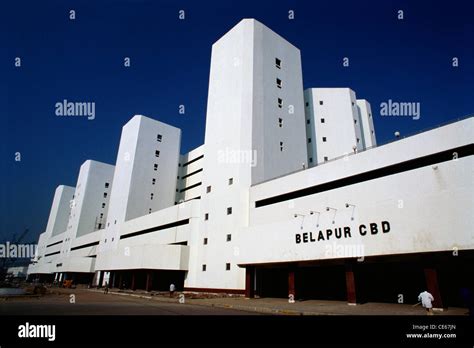 Belapur CBD railway station building ; New Bombay ; Maharashtra ; India ...