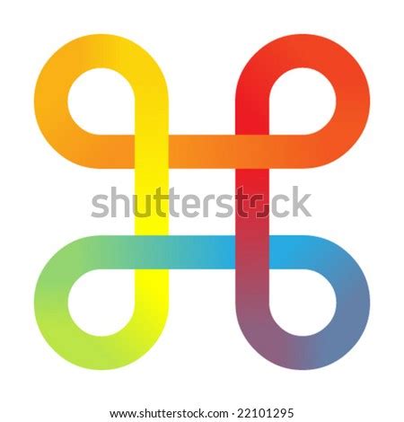 Curved Colorful Logo Design Symbol Stock Vector Illustration 22101295 : Shutterstock