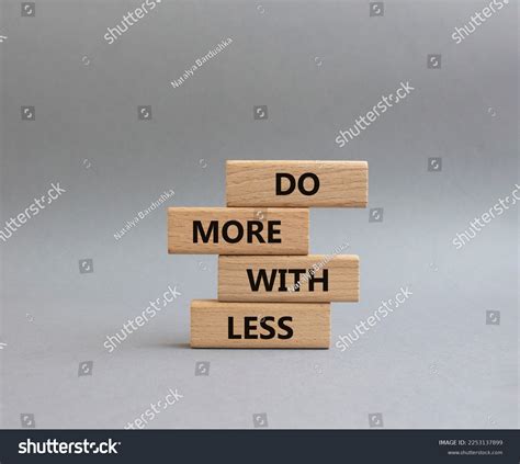 Do More Less Symbol Concept Words Stock Photo 2253137899 | Shutterstock