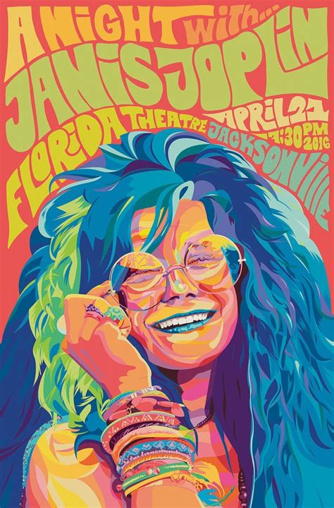 Janis Joplin Concert Poster Re print 493 | Etsy