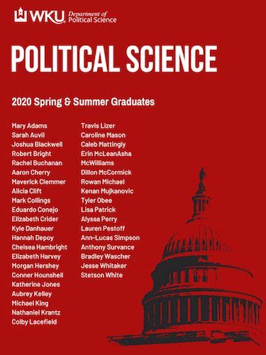 2020 Spring and Summer Graduating Political Science Seniors | Western ...