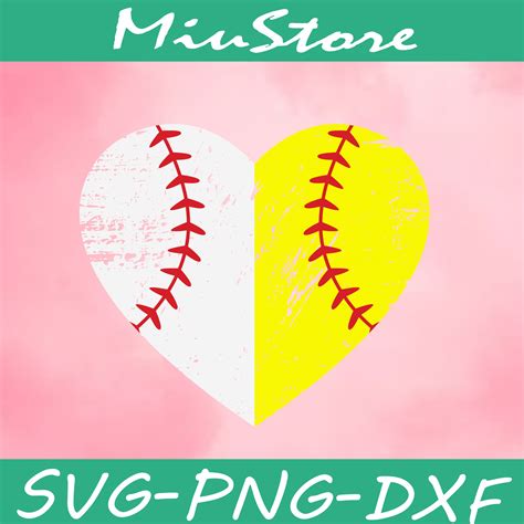 Half Softball Half Baseball Svg, Sport Lover Svg Svg,png,dxf | Inspire Uplift