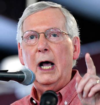 U.S. Senator Mitch McConnell falls on patio at his Louisville home Sunday and fractures his ...