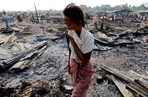 Fire in Myanmar concentration camp for Rohingya Muslims | Mary Scully Reports