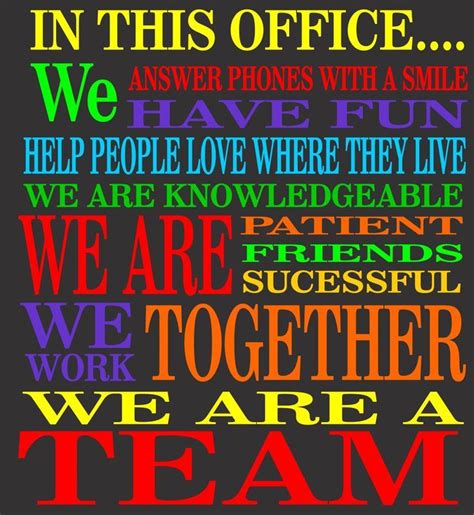 5 Ideas To Help Your Office Work as a TEAM | Positive quotes for work, Inspirational teamwork ...